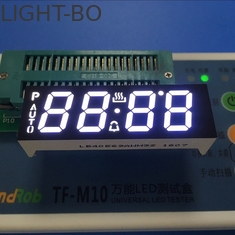 Ultra White Custom LED Display , 4 Digit Seven Segment Display Common Anode For Oven Timer